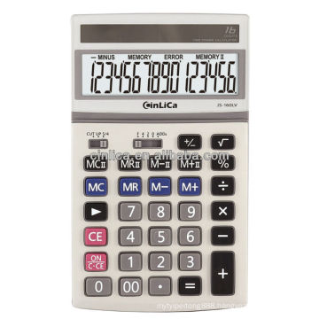 16 digit 2 group memory calculator JS-160LV germany stationery